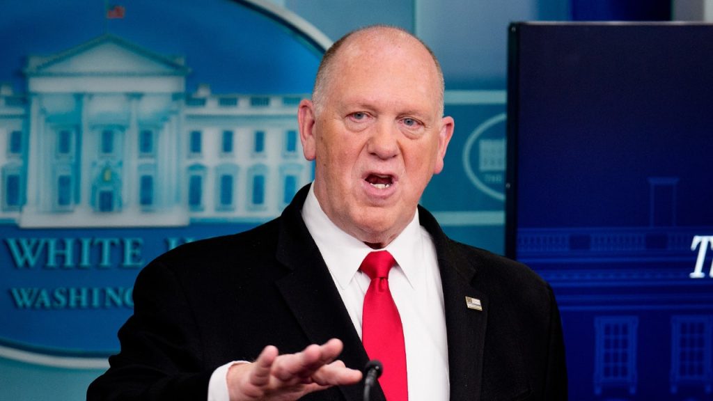White House officials confirm Tom Homan did not receive $50,000 from FBI agents
