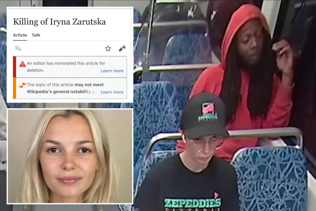 Wikipedia faces accusations of hiding details about the killing of Ukrainian refugee Iryna Zarutska.