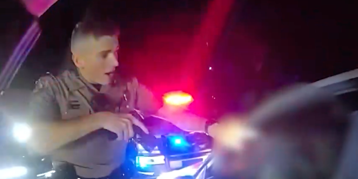 Woman driving the wrong way on the interstate says her husband was behind the wheel, but police discover significant discrepancies in her account.