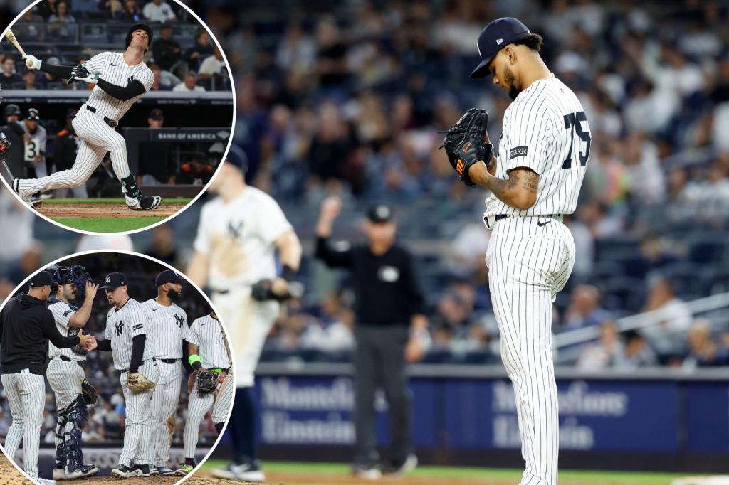 Yankees' relief pitchers experience another meltdown in lopsided defeat against Tigers