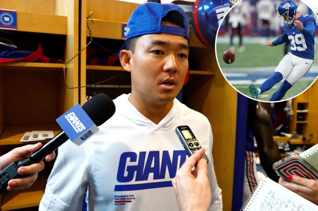 Younghoe Koo expected to assume kicking responsibilities for the Giants