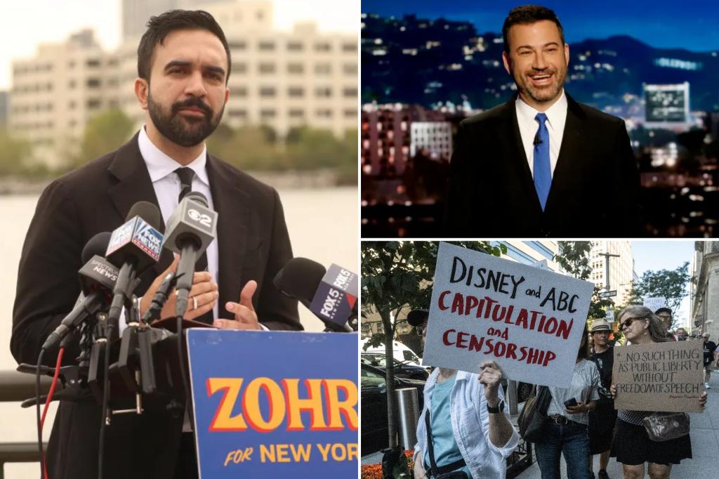 Zohran Mamdani attributes his absence from the ABC town hall to Jimmy Kimmel's suspension.