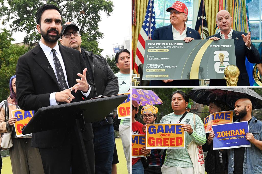 Zohran Mamdani calls for FIFA to change dynamic pricing for the 2026 World Cup and set aside tickets for local fans.