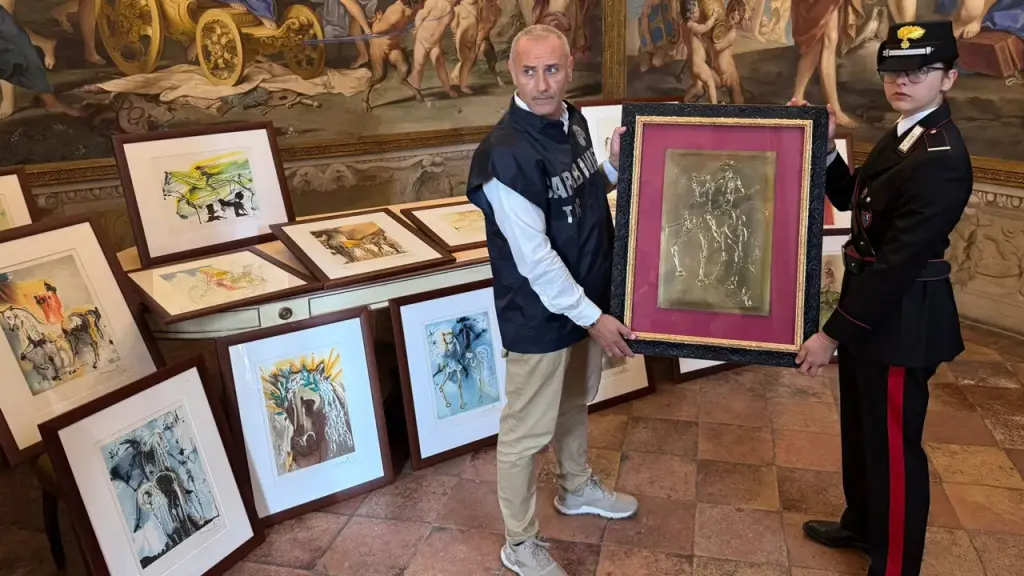21 fake Salvador Dalí artworks were taken from an art show in Parma, Italy.