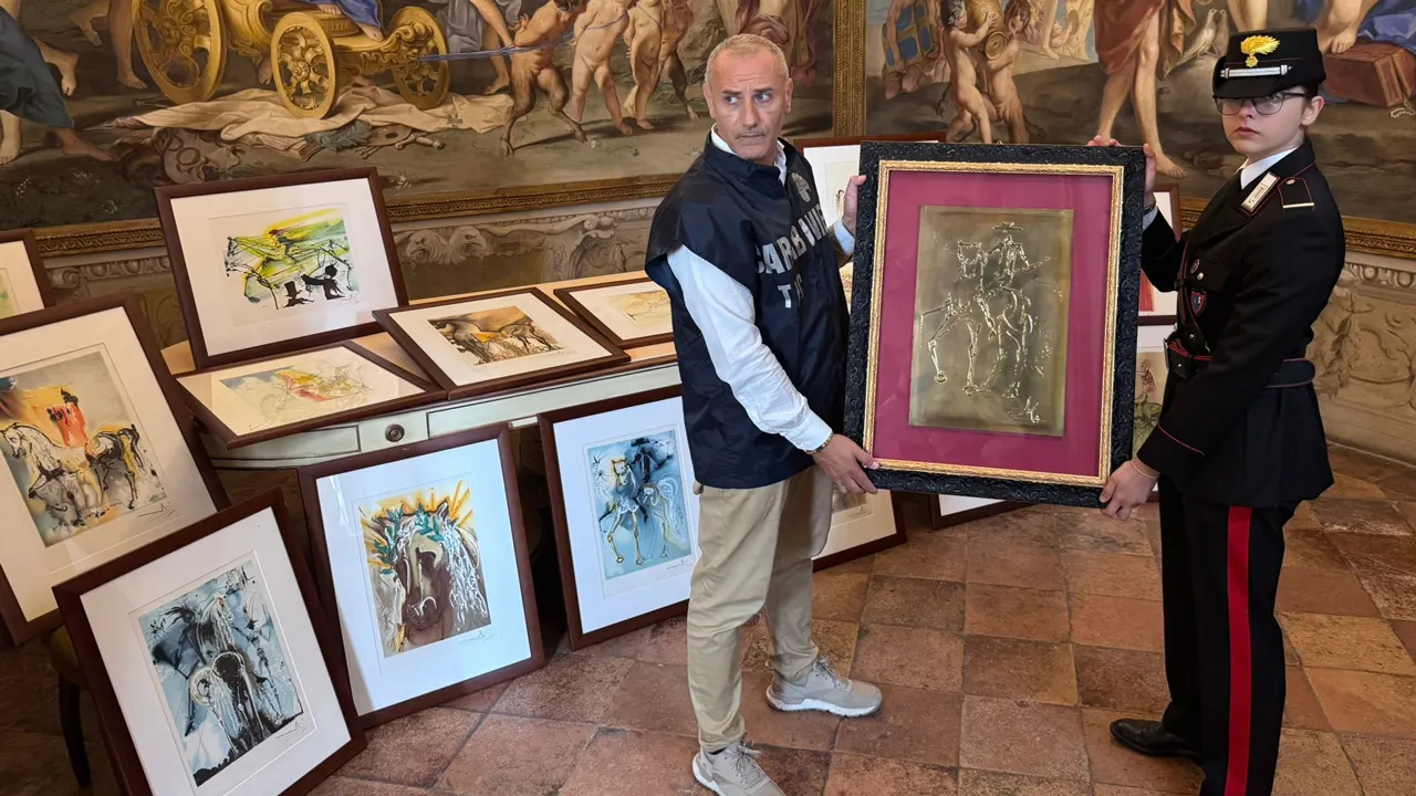 21 fake Salvador Dalí artworks were taken from an art show in Parma, Italy.