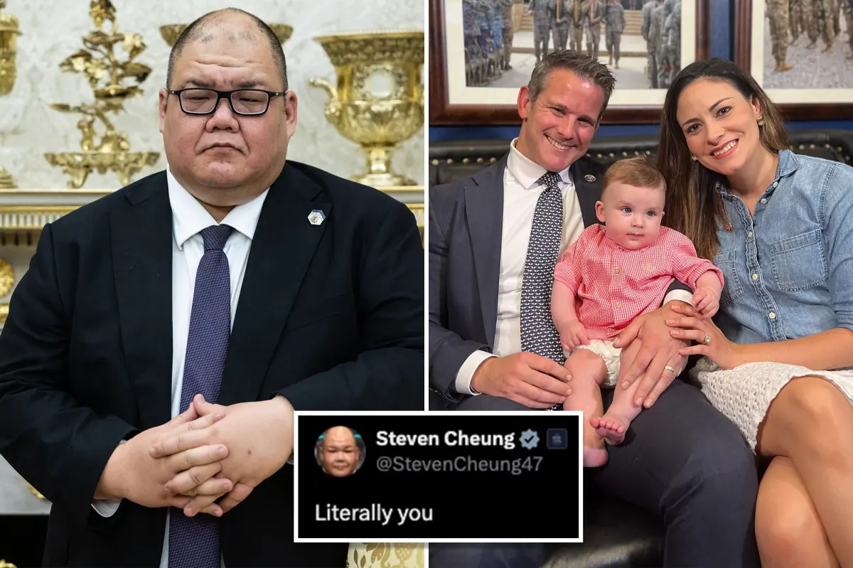 A White House official indicates that married former Republican Representative Adam Kinzinger shared partially nude pictures on Grindr.