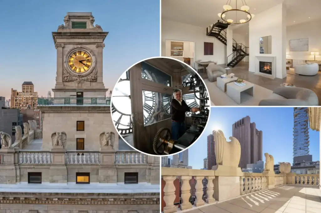 A penthouse in a historic clocktower in NYC goes into contract