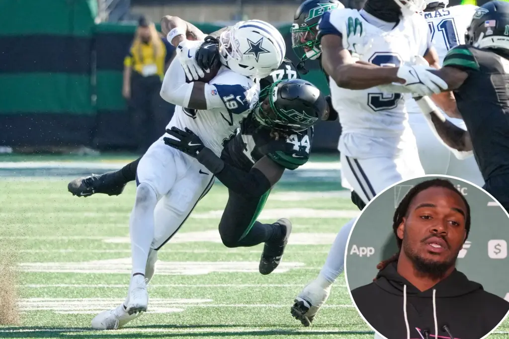 Aaron Glenn believes that Jamien Sherwood, who is having a tough time, might be trying too hard.