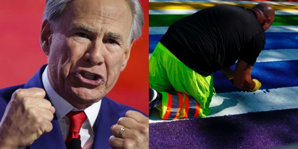 Activists express anger over the removal of the Pride crosswalk and BLM mural by Gov. Abbott