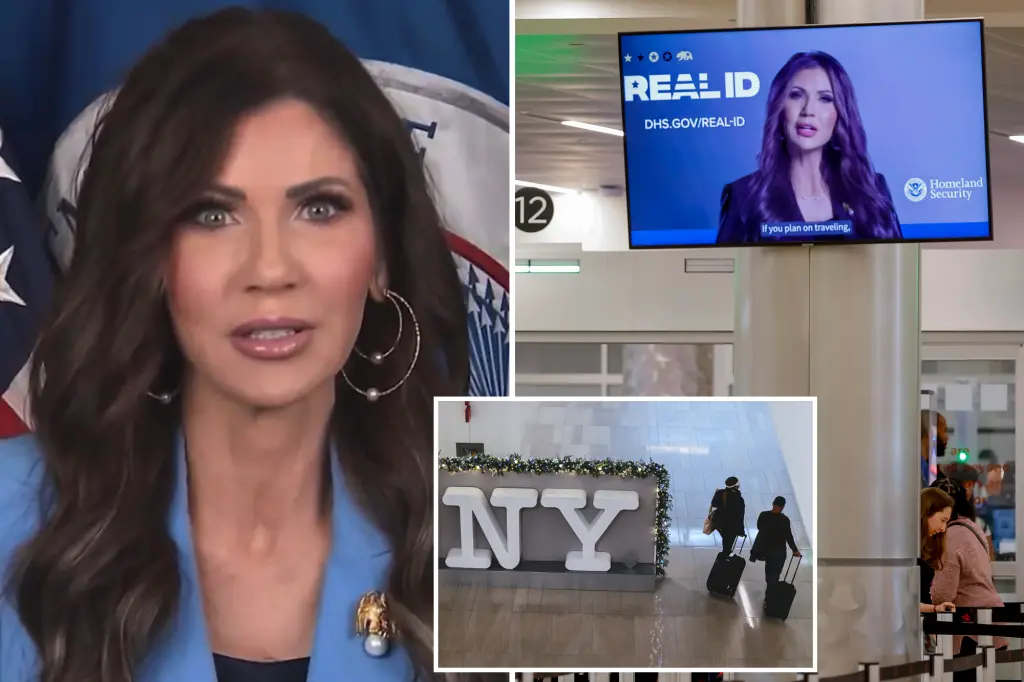Airports in NYC reject Noem's government shutdown video while Hochul criticizes its obviously biased framing.