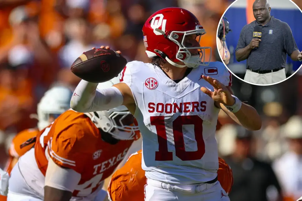 Analyst proposes that rivals should step on Oklahoma QB John Mateer's hand, which has been recently operated on.