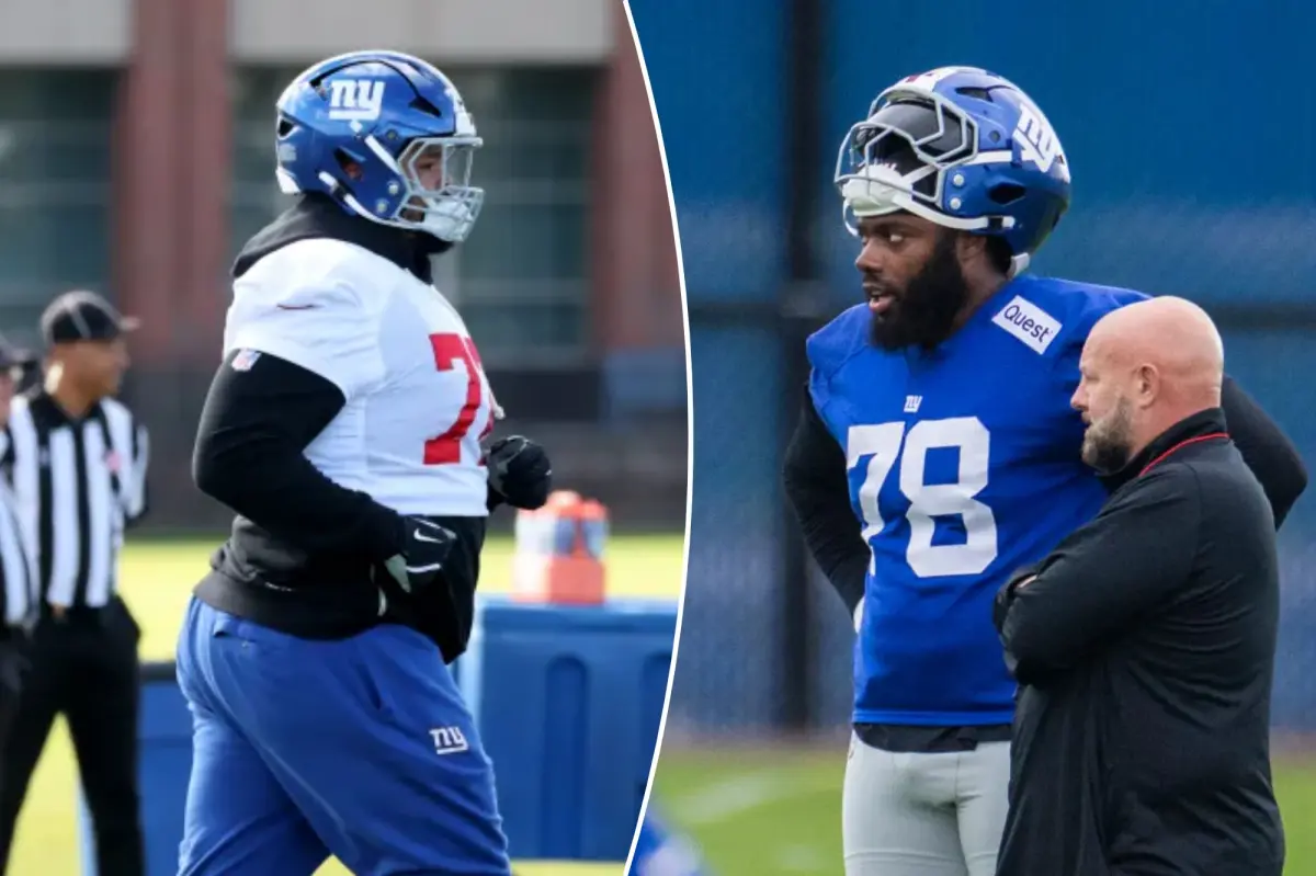 Andrew Thomas and Jermaine Eluemunor providing top-notch assistance for the Giants