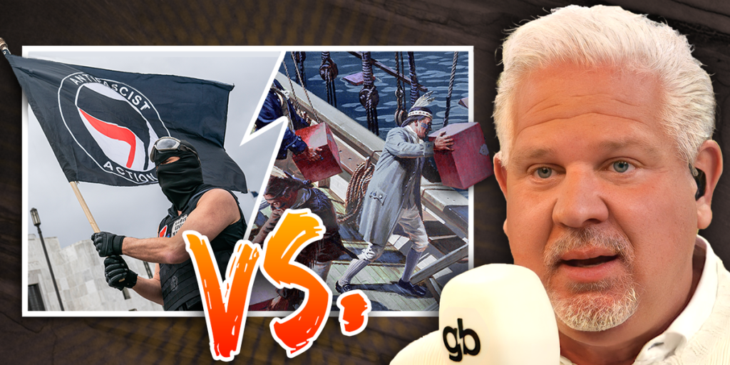 Antifa supporters claim it's similar to the Boston Tea Party. Here’s the reality.