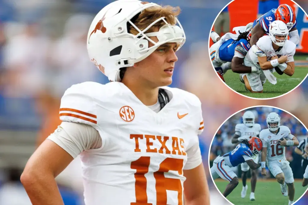 Arch Manning faces ongoing challenges as Texas loses close match to Florida