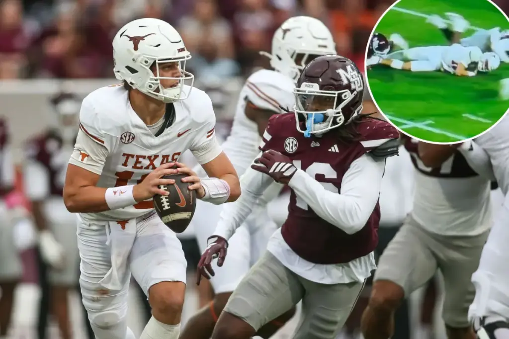 Arch Manning leaves due to injury as Texas achieves an exciting comeback victory