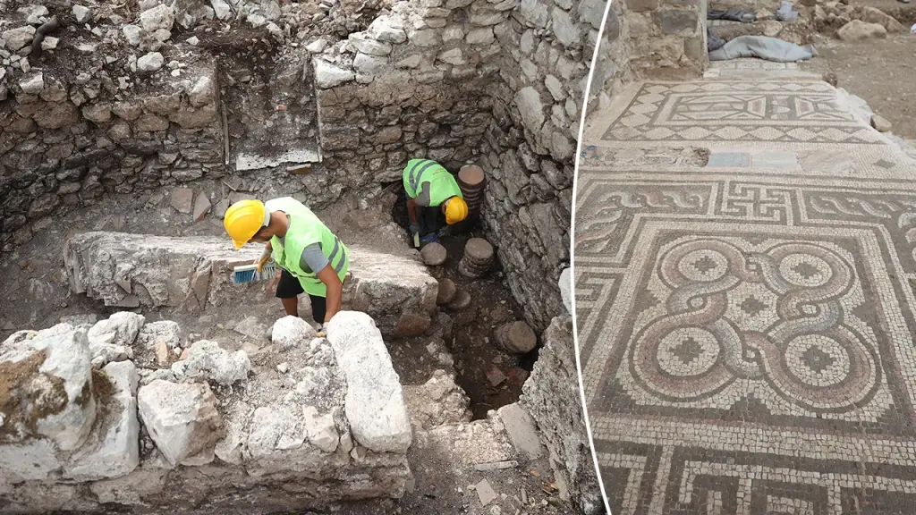 Archaeologists discover a luxury bathhouse from an ancient bishop in Turkey