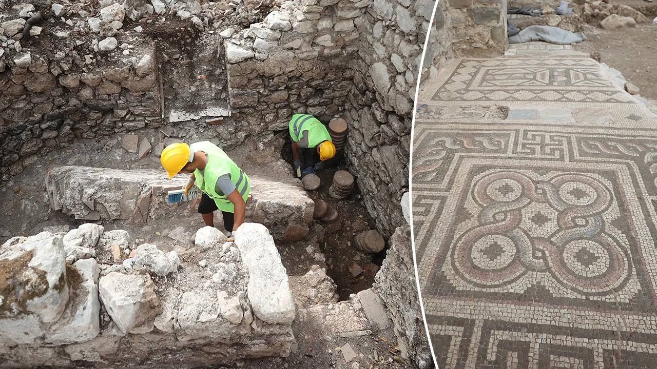 Archaeologists discover a luxury bathhouse from an ancient bishop in Turkey