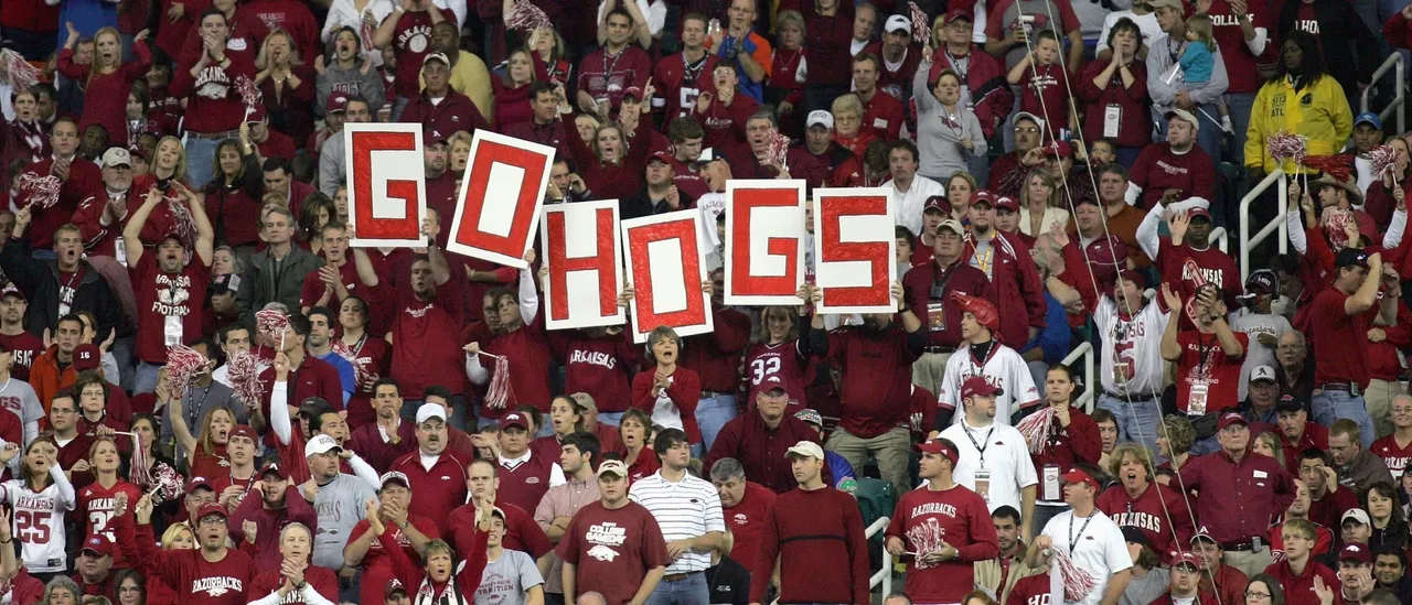Arkansas Fans Keep Celebrating Despite Hail and Tornado Warnings — This Represents the Spirit of America