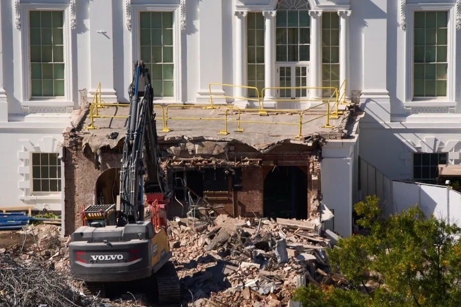 Ballroom demolition controversy catches the White House off guard