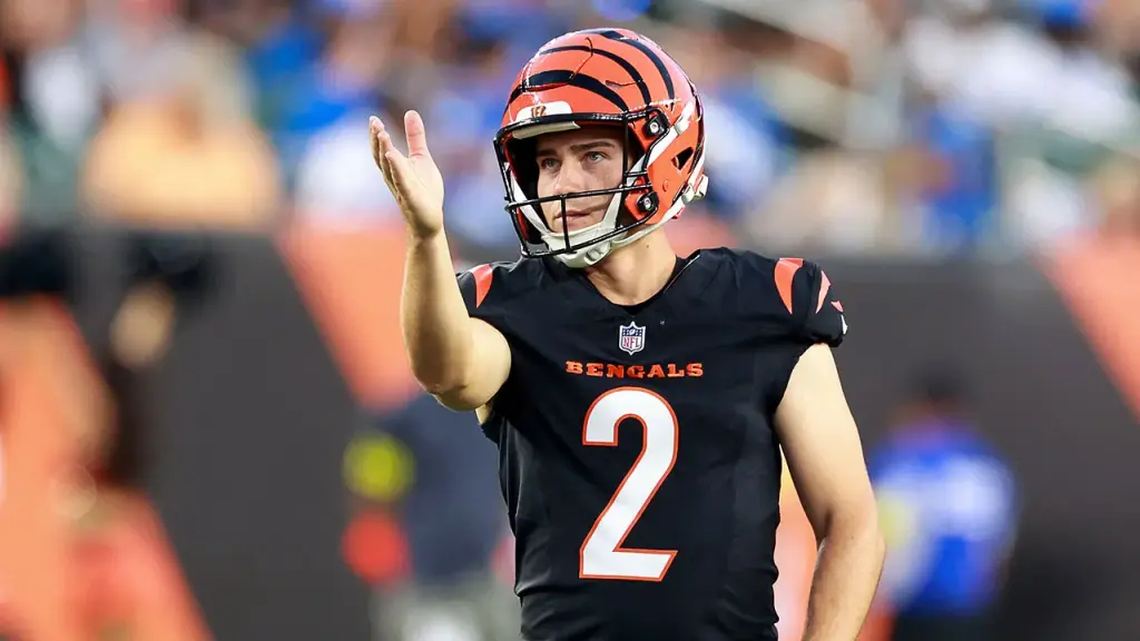 Bengals kicker McPherson makes a 67-yard field goal, but a timeout cancels it.