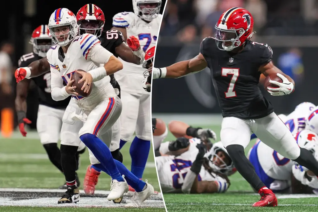 Bijan Robinson's incredible performance leads Falcons to victory over Bills