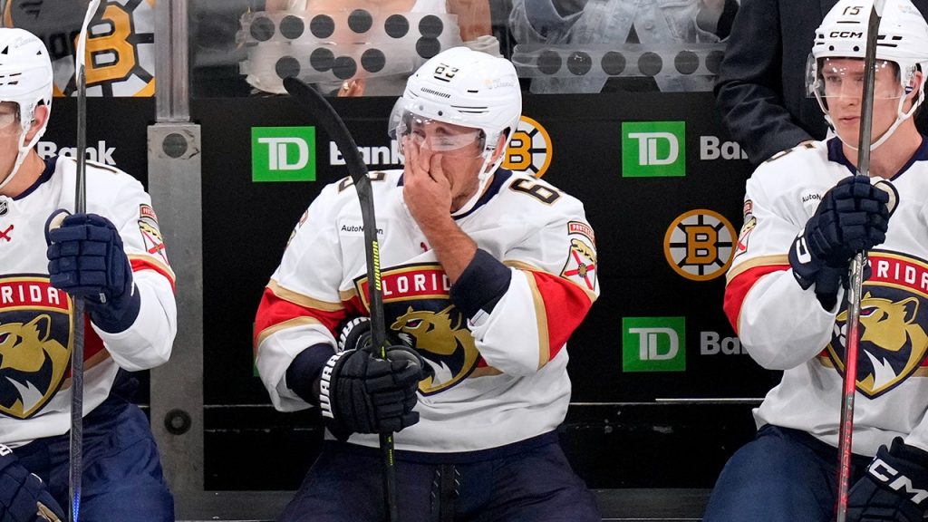 Brad Marchand tears up during heartfelt tribute video at TD Garden return