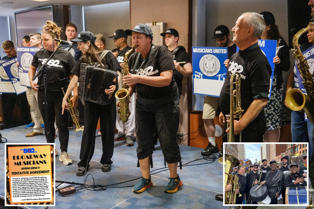 Broadway musicians achieve preliminary deal with theater owners, avoiding possible strike
