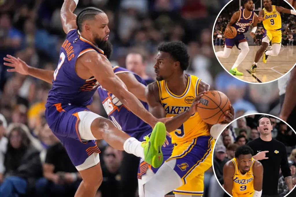 Bronny James starts his second season with the Lakers with a disappointing shooting performance.