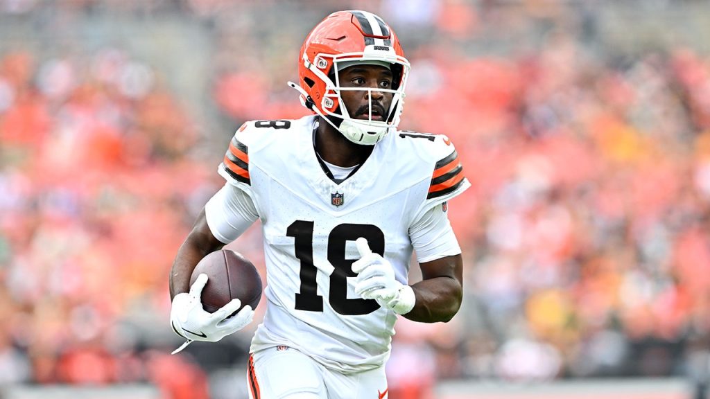 Browns wide receiver David Bell steps away from football at 24 due to unexplained injury.