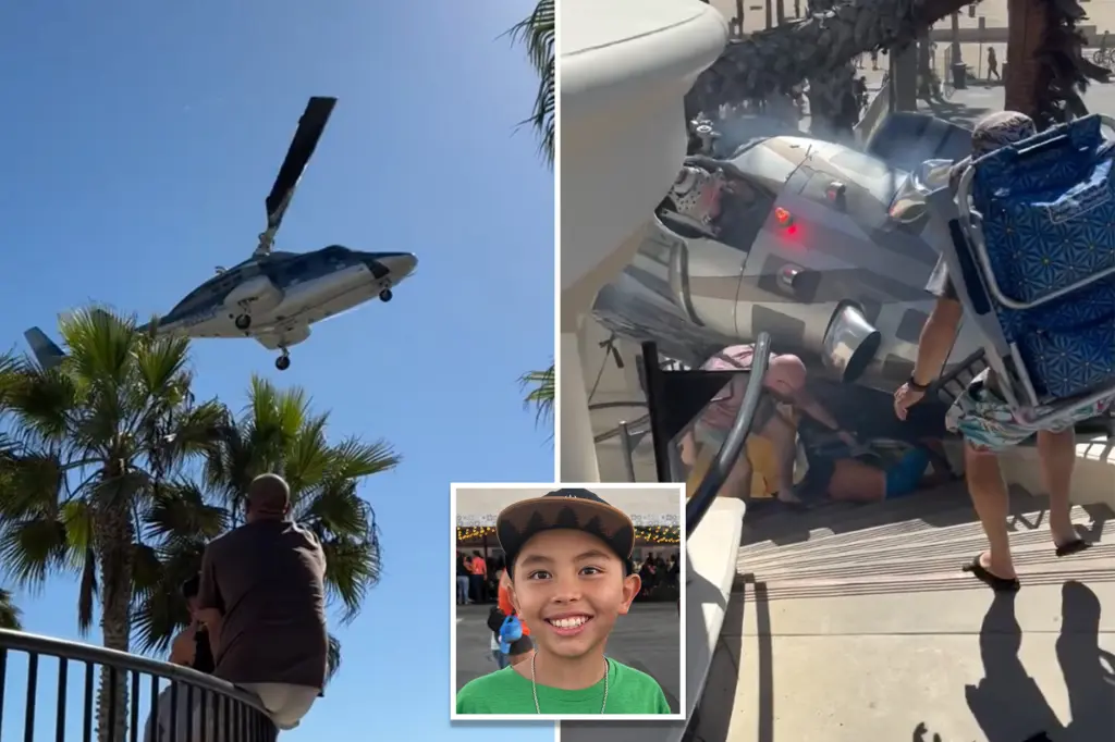 Bystanders in Huntington Beach rescue child from helicopter accident