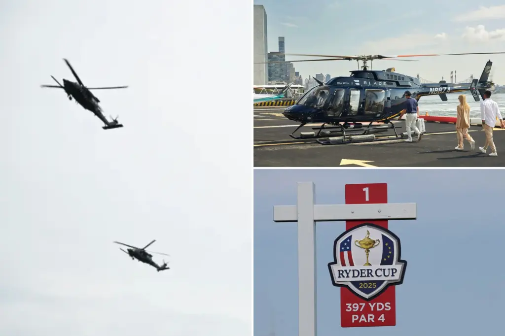 Call for helicopter ban following disruptive Ryder Cup flights in NY