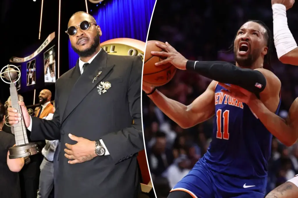 Carmelo Anthony shares a confident prediction about the Knicks: 'I've just dropped the microphone'