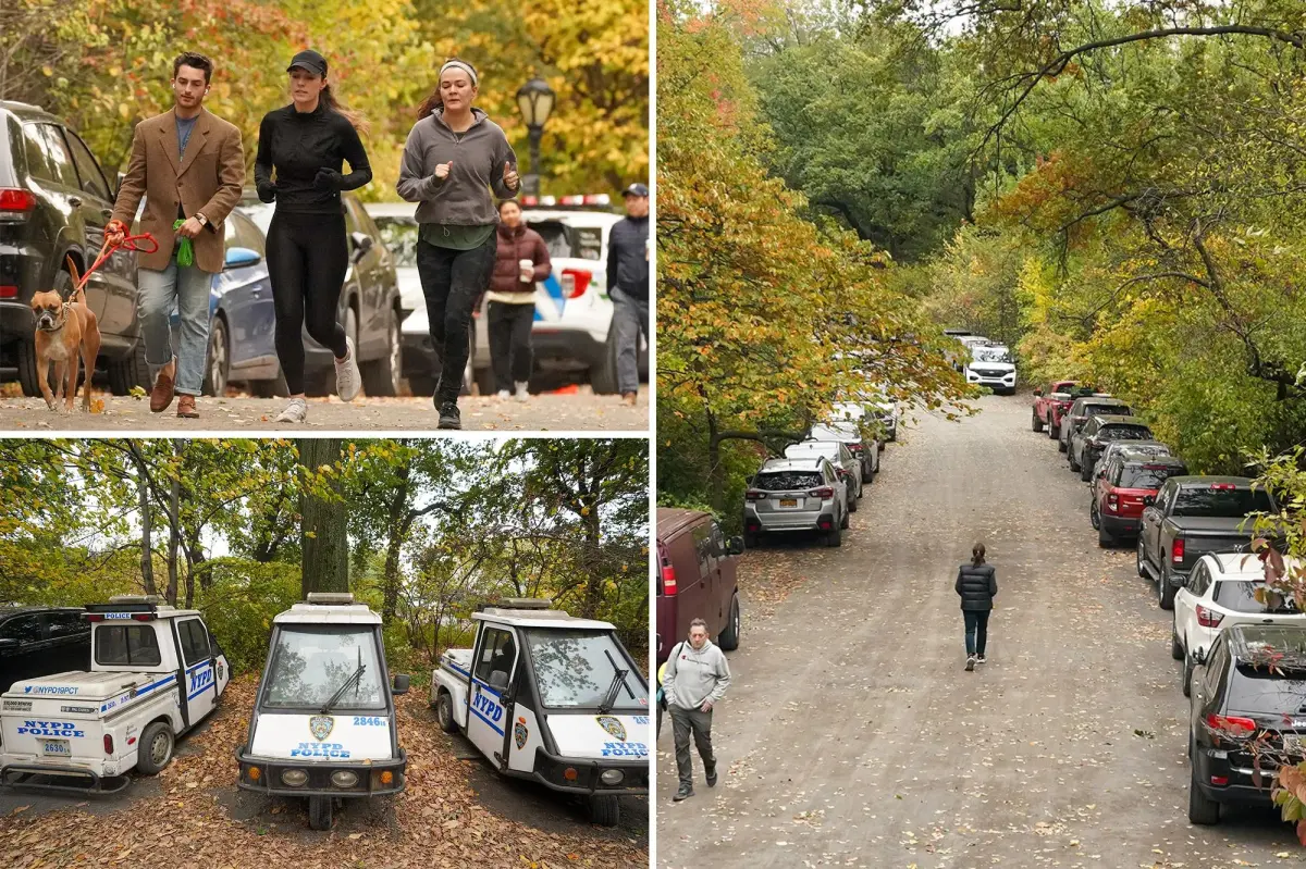 Central Park path turns into parking area for city employees and official vehicles