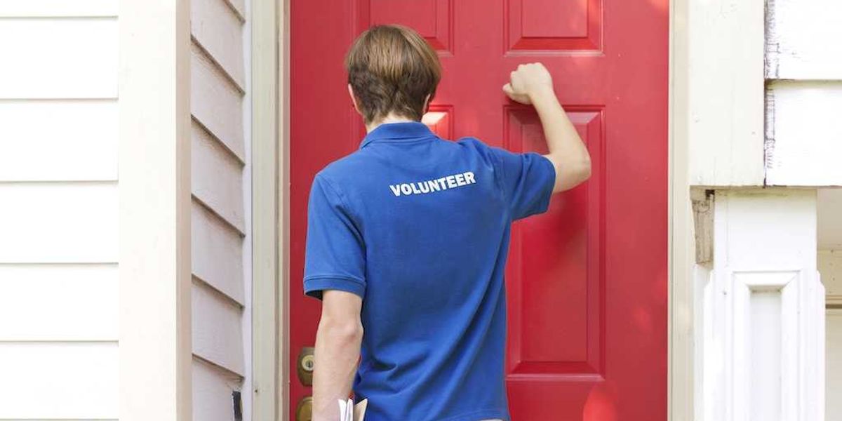 Charlie Kirk believes conservatives will visit 500,000 homes in New Jersey.