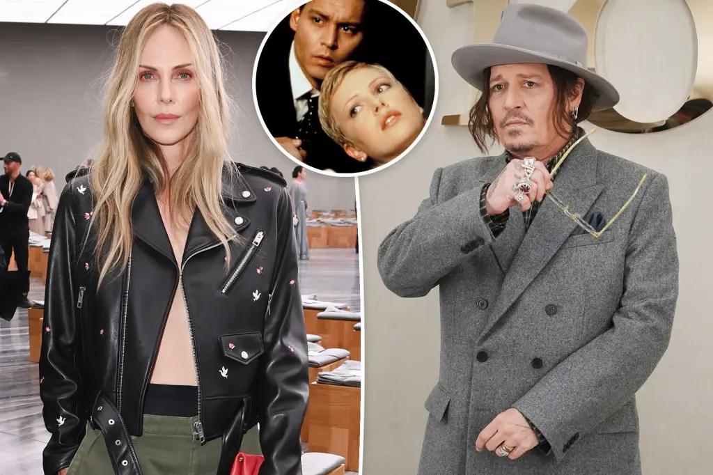 Charlize Theron ignores Johnny Depp at Paris Fashion Week