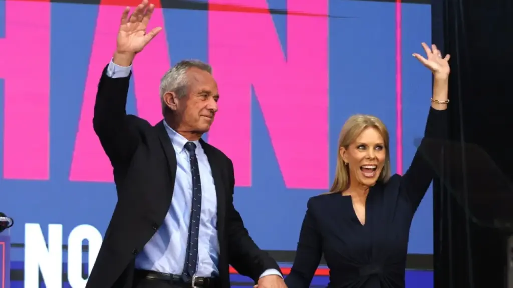 Cheryl Hines expresses concern for RFK Jr.'s safety due to increasing political hostility.