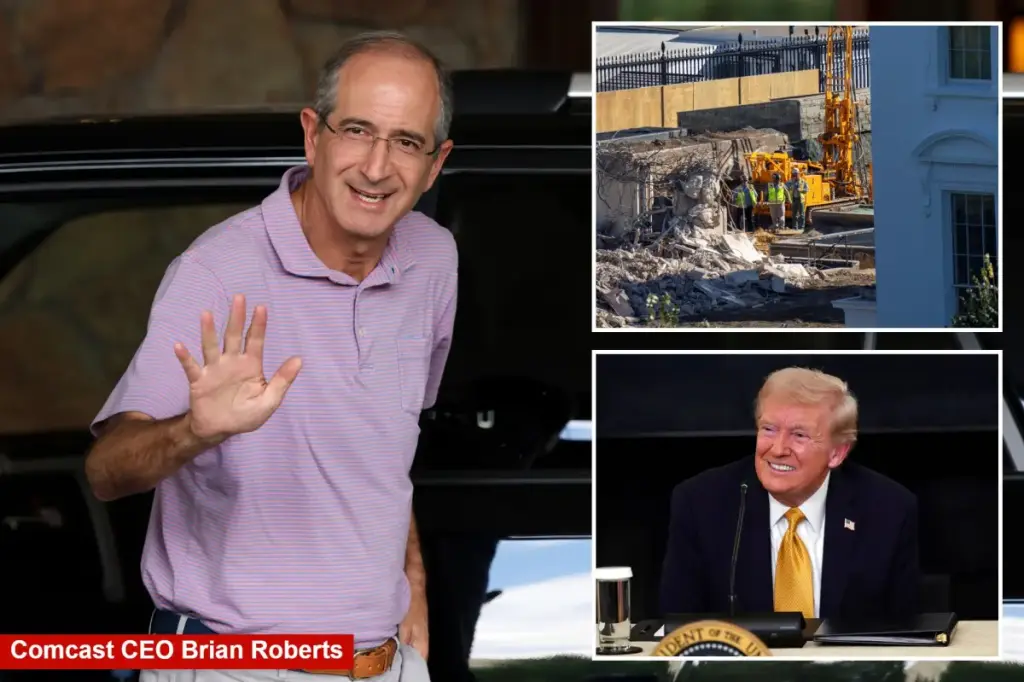 Comcast provides generous donation for White House ballroom while encountering US obstacles in potential merger efforts: sources