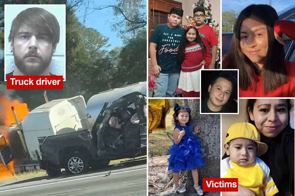 Crash on Georgia I85 claims lives of eight family members, truck driver Kane Aaron Hammock charged with vehicular homicide