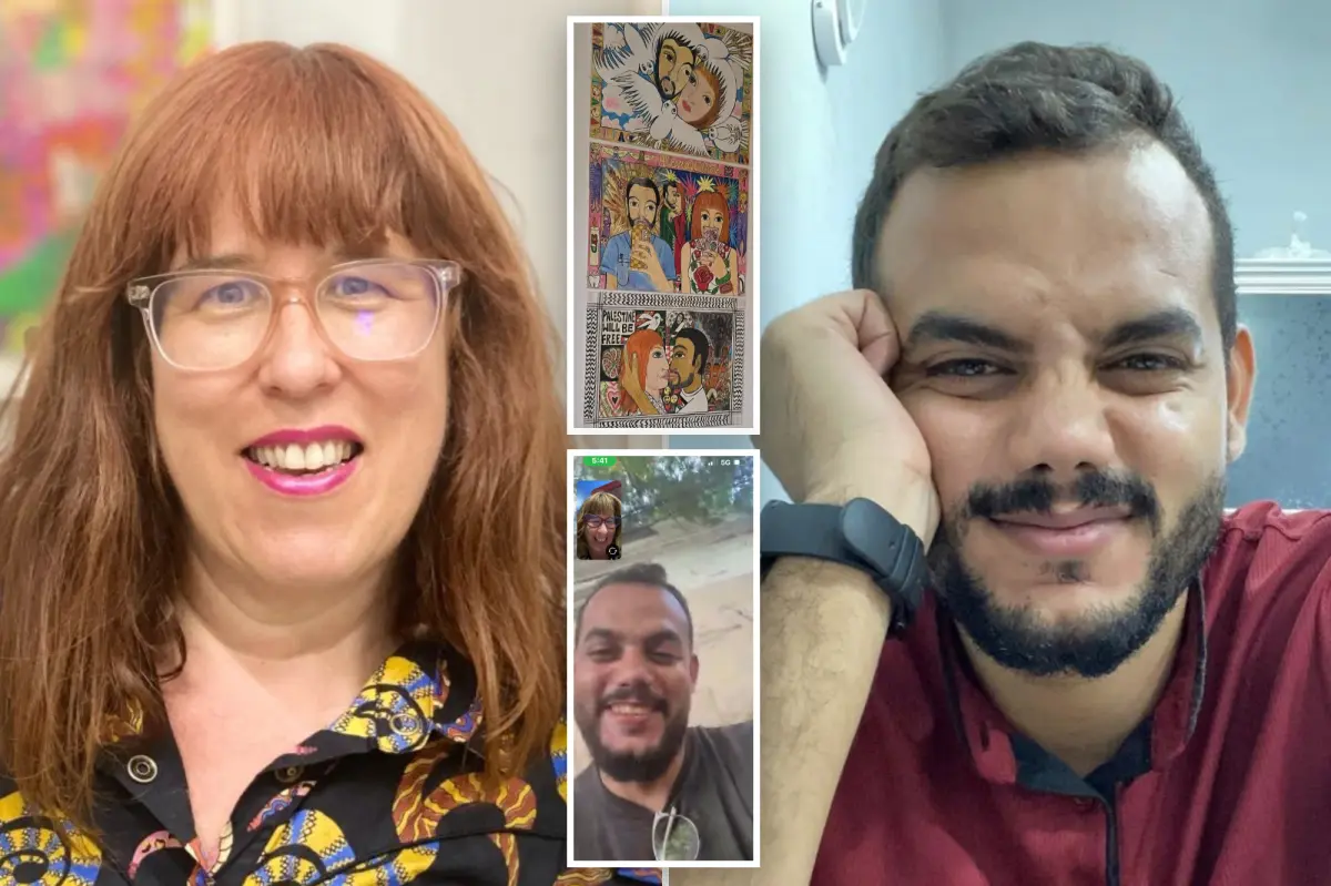 Creator of Hamas-themed installation engaged in an online romance with a Palestinian dentist in Gaza, connecting through unusual 'vampire jokes'
