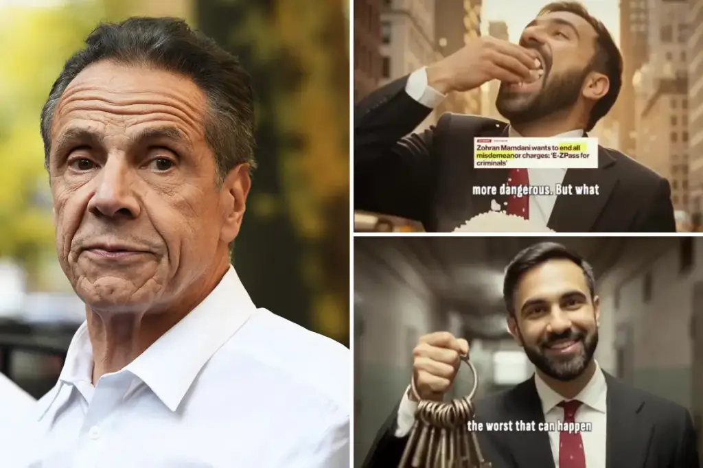 Cuomo campaign attributes AI video showing 'criminals for Zohran Mamdani' to a 'junior staffer' following racism claims