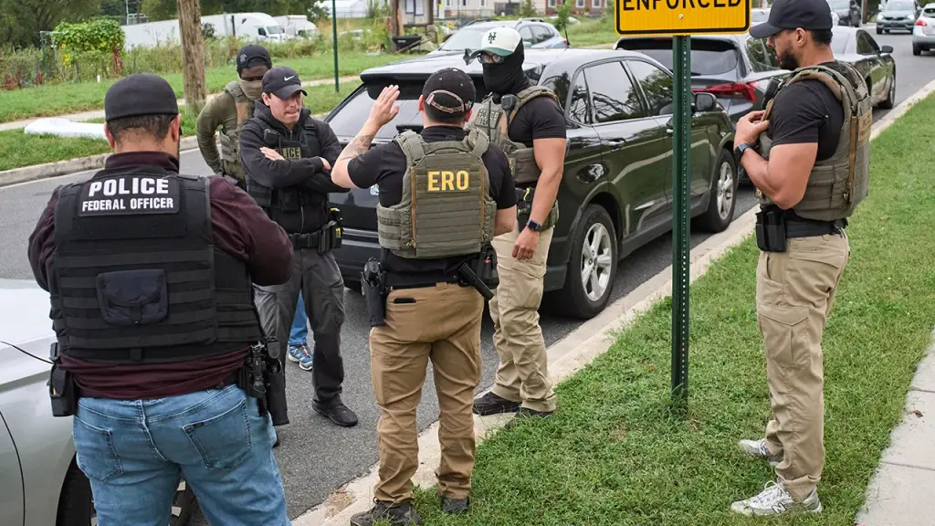 DHS criticizes Texas Halloween decoration showing ICE agents hanging