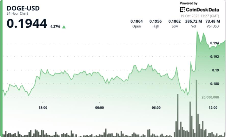 DOGE Maintains $0.19 Support as Informed Investors Gather Ahead of Potential Breakout
