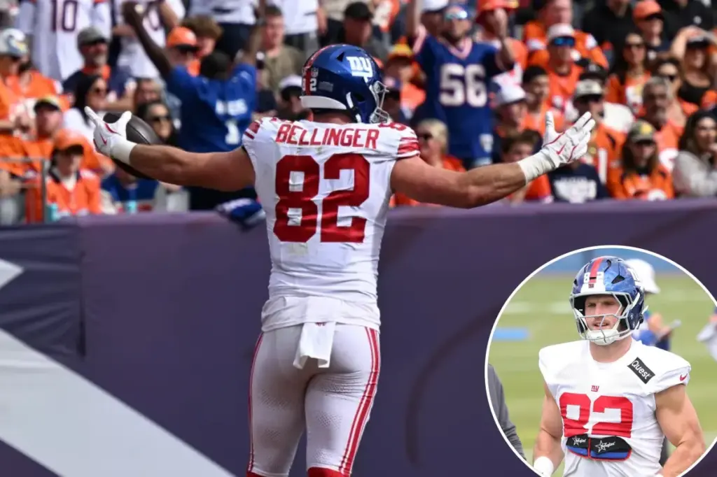Daniel Bellinger took advantage of the Giants' struggles with their wide receivers