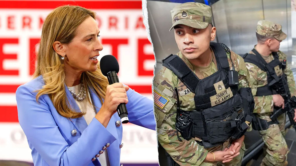 Democrat claims that having soldiers in cities reduces safety for people during debate