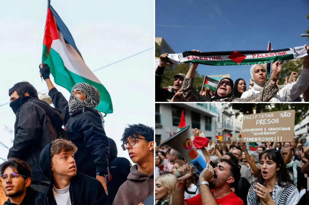 Demonstrators assemble in Spain, Italy, and Portugal to oppose the conflict in Gaza.
