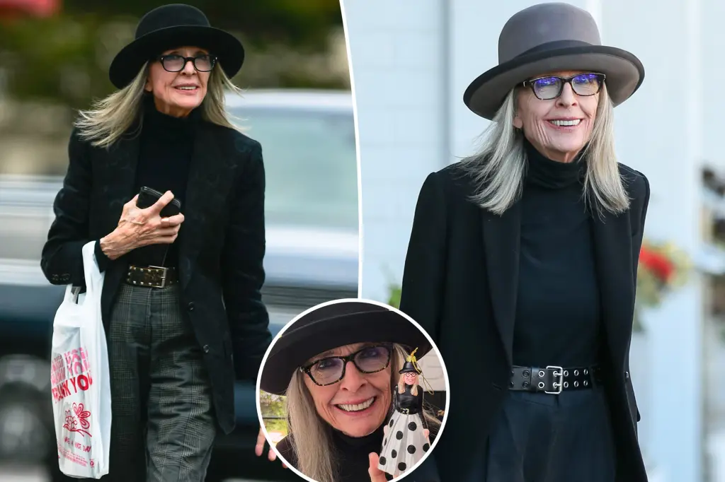Diane Keaton lost weight and became quite thin before she passed away.
