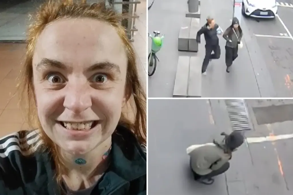 Disturbing footage captures a sushi chef being attacked by an unknown assailant