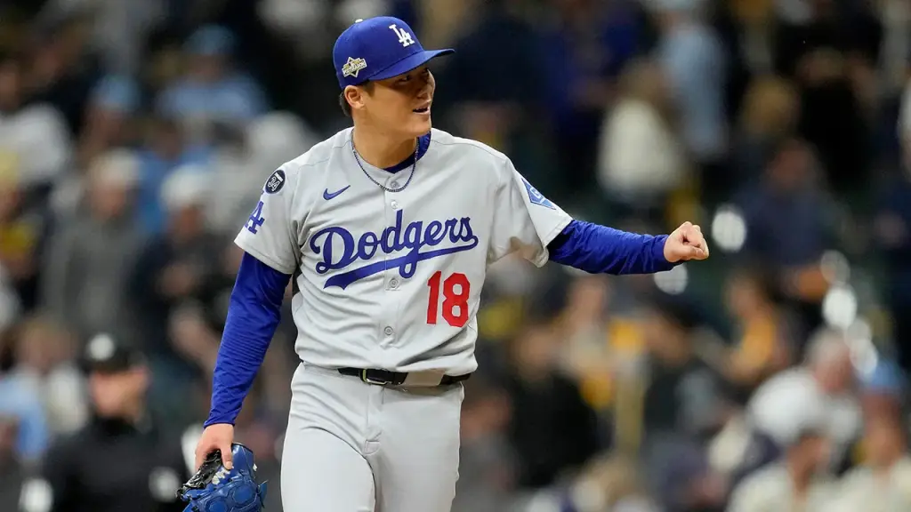 Dodgers defeat Brewers in Game 2 thanks to a strong performance by Yoshinobu Yamamoto