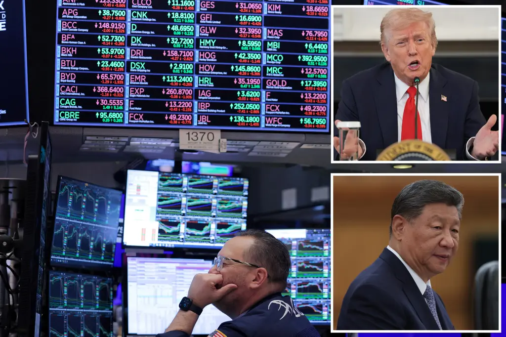 Dow drops 500 points following Trump's criticism of 'hostile' China and warning of 'huge' tariffs