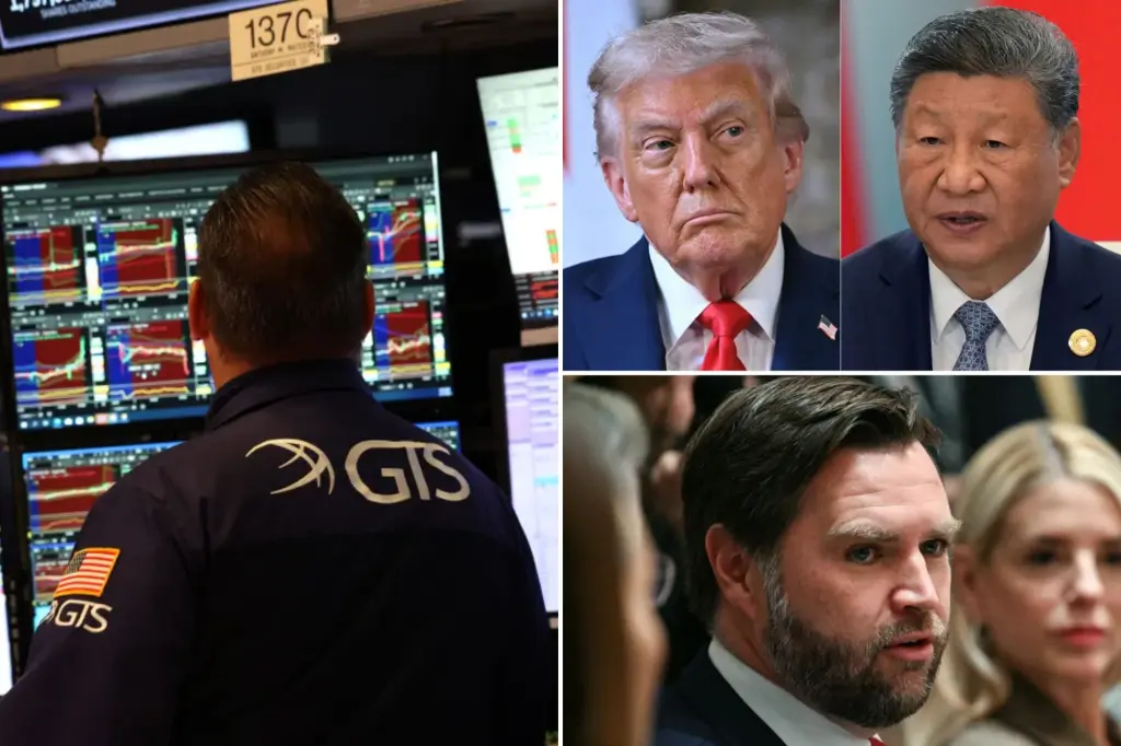 Dow futures jump 400 points as Trump and Vance reassure markets about China